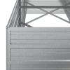 Garden Raised Bed – Galvanized Steel, Silver 94.5" x 31.5" x 30.3", Open Bottom