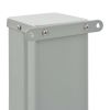 Side Awning – Black Screen with Grey Stand – Polyester & Powder-Coated Iron