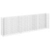Gabion Raised Bed – Silver Galvanized Steel – Oversized Garden Planter