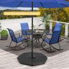 4‑Piece Fillable Umbrella Base Set for Patio & Poolside