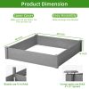 Wooden Raised Garden Bed – Tool-Free Assembly - 48" x 48" x 10"