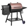 Wood Pellet Grill Smoker – 8‑in‑1 Electric Pellet BBQ, 456 sq. in Cooking Area
