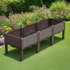 SOGA 120 cm Deep Raised Garden Bed with Legs – Outdoor Planter Box