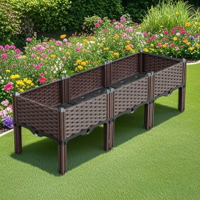 SOGA 120 cm Deep Raised Garden Bed with Legs – Outdoor Planter Box