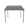 8' x 10' Wall‑Mounted Metal Pergola – Inclined Roof Black Shed/Gazebo