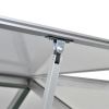 Silver Aluminum Greenhouse with Polycarbonate Panels – 49.4 sq. ft.