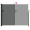 Retractable Side Awning – Anthracite, 118.1" x 118.1" x 63.0"