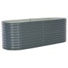 Garden Raised Bed – Galvanized Steel, Gray 94.5" x 31.5" x 31.9"