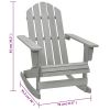 Grey Hardwood Garden Rocking Chair