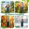 Large‑Capacity Standing Bird Feeder – Squirrel‑Resistant Tube, 51" Tall