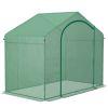 Portable Walk‑In Greenhouse with PE Cover, Steel Frame, Zipper Door & Top Vent