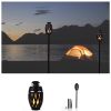 Tiki Torch-Style Outdoor LED Light with Bluetooth Speaker