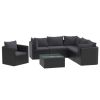 Black Garden Sofa