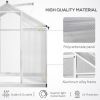 8 x 6 ft Walk‑In Polycarbonate Greenhouse with Roof Vent