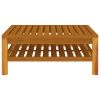 Cream Solid Acacia Wood Garden Lounge Set with Polyester Cushions – Medium Size