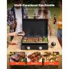 Portable 2‑Burner Propane Gas Griddle with Lid & Grease Tray – 22 in Tabletop
