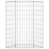 Gabion Raised Bed – Silver Galvanized Steel – 31.5" x 7.9" x 39.4"