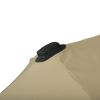 Offset Cantilever Patio Umbrella with 360° Rotation & Tilt – 10 ft Square, Beige