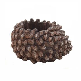 Pine Cone Resin Succulent Planter