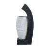 Black & White Vase Water Fountain with Light & Pump – 10 x 8.1 x 23.4 in