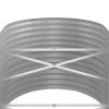 Garden Raised Bed – Galvanized Steel, Gray 59.8" x 31.5" x 26.8", Oval