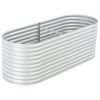 Garden Raised Bed – Galvanized Steel, Silver 94.5" x 31.5" x 31.9"