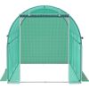 12 x 7 x 7 ft Walk‑In Tunnel Greenhouse with Steel Hoops & Top Beam
