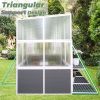 Wooden Lean‑To Greenhouse – Heavy‑Duty Walk‑In Hot House for Winter