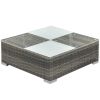 Gray PE Rattan Modular Garden Furniture Set – Medium Size