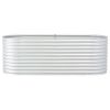 Garden Raised Bed – Galvanized Steel, Silver 94.5" x 31.5" x 31.9"