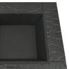 XXL Steel Garden Wood‑Burning Fire Pit with Poker 31.9" x 31.9" x 18.5"