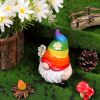 Garden Rainbow Gnome Resin Statue – Faceless Mini Decor