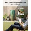 Outdoor Water Fountain – 30.71" Glazed Jar Style 1‑Tier Floor Fountain with LED