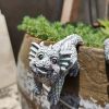 4pcs Planter Pot Hanger Mini Dragon Resin Statues