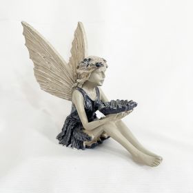 Miniature Fairy Resin Statue for Garden & Patio Decor