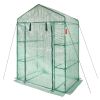 Walk‑In Greenhouse with Shelves & High‑Strength PE Cover – 4.6 x 2.4 x 6.7 ft