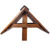 Rustic Wooden Wishing Well Planter with Hanging Bucket