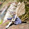 Miniature Fairy Resin Statue for Garden & Patio Decor