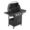 4‑Burner Propane Gas Grill with Side Burner – 425 sq in Cooking Area, 52,000 BTU