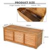 47 Gallon Acacia Wood Storage Bench Box – Patio, Garden & Deck
