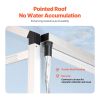 Polycarbonate Greenhouse Pavilion with Adjustable Vent Windows – 6 x 4 ft