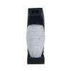 Black & White Vase Water Fountain with Light & Pump – 10 x 8.1 x 23.4 in