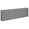 Gabion Raised Bed – Silver Galvanized Steel – Oversized Garden Planter