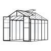 Polycarbonate Pavilion Greenhouse with Hinged Door & 2 Vent Windows – 8 x 10 ft