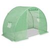Compact Green PE Mesh Greenhouse with Galvanized Steel Frame – 48.4 sq. ft.