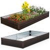 Large Outdoor Metal Planter Box – 240 x 120 x 30 cm