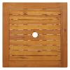Small Foldable Natural Acacia Wood Garden Table