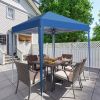 Waterproof Right-Angle Folding Tent – Blue – 2 x 2 m