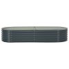 Garden Raised Bed – Galvanized Steel, Gray 94.5" x 31.5" x 17.3"