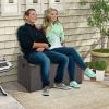 45‑Gallon Outdoor Wicker Storage Bench with Zippered Liner